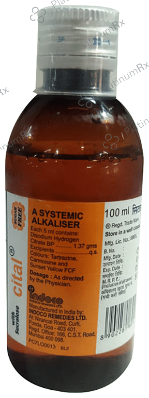 Cital 1.14mg Oral Liquid 100ml