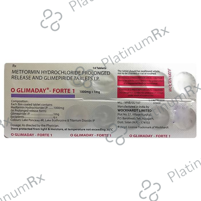 O Glimaday-Forte 1 Tablet PR