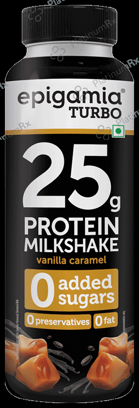 Epigamia Turbo 25 g Protein Milk Shake - Protein Shake - Vanilla-Caramel