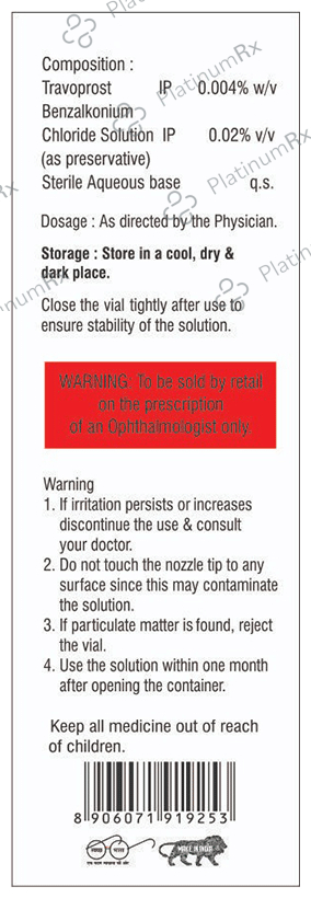 Travoprost Eye Drop