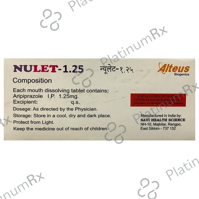 Nulet 1.25 Tablet MD 10 Tablet MD