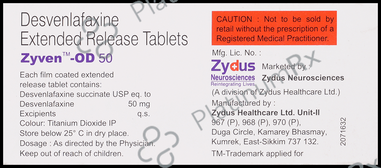Zyven OD 50mg Tablet 10s