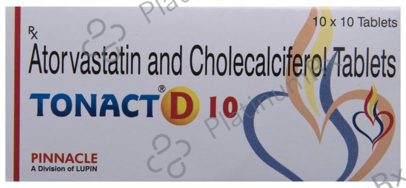 Tonact D 10 10/1000IU Tablet 10s