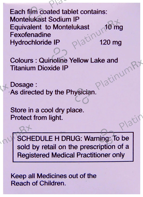 Montemac FX 120/10mg Tablet 10s