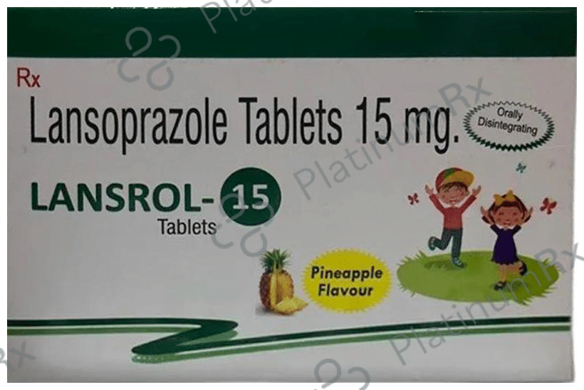 Lansrol 15 Orally Disintegrating Tablet Pineapple