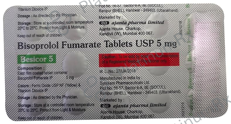 Besicor 5mg Tablet 15s