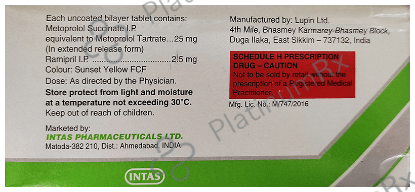Embeta R 23.75/2.5mg Tablet 10s