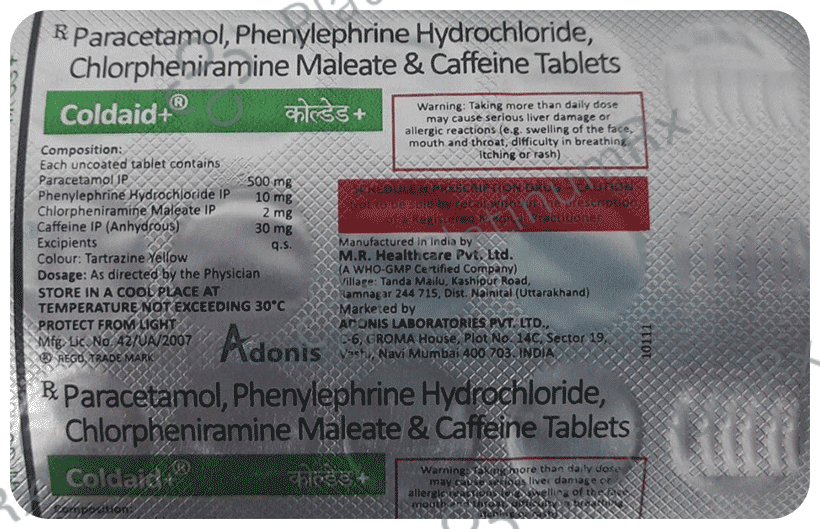 Coldaid Plus Tablet 15s