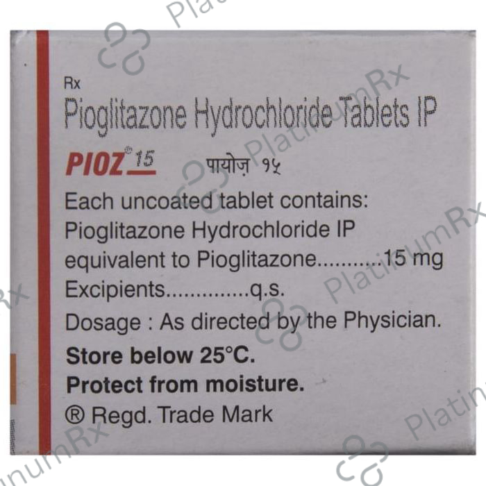 Pioz 15mg Tablet 10s