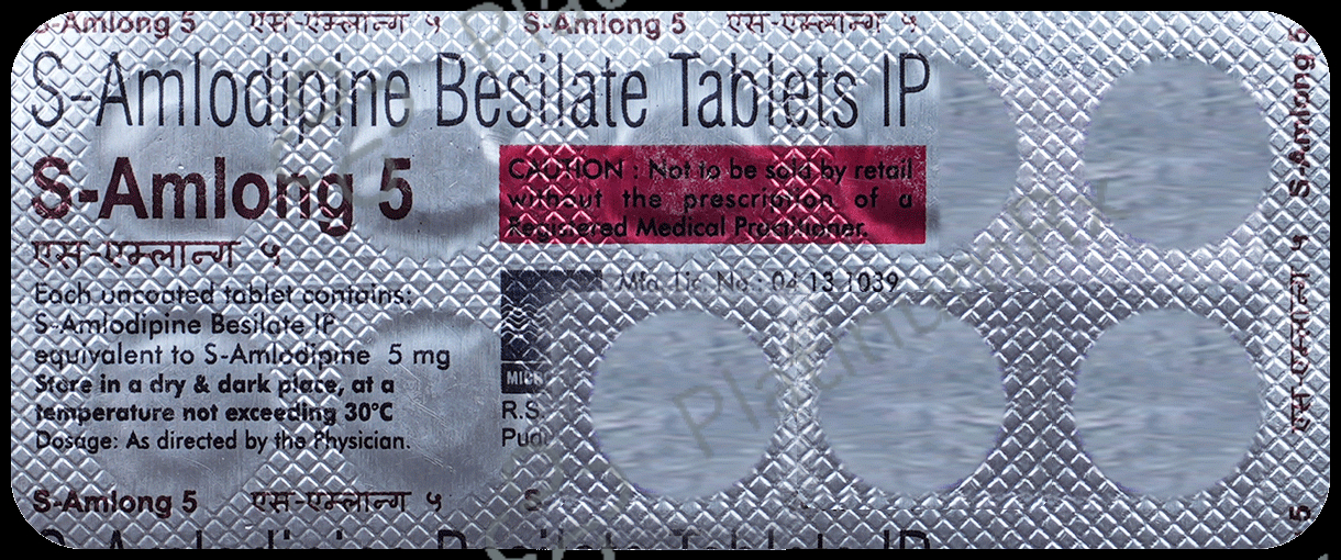 S Amlong 5mg Tablet 10s
