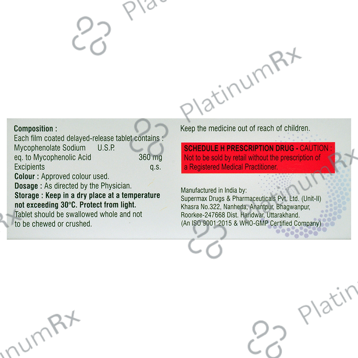 Mycoten-S 360mg Tablet DR