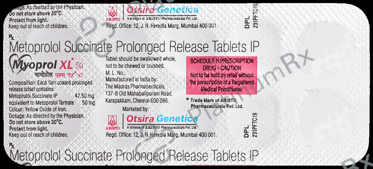 Myoprol XL 50mg Tablet 10s