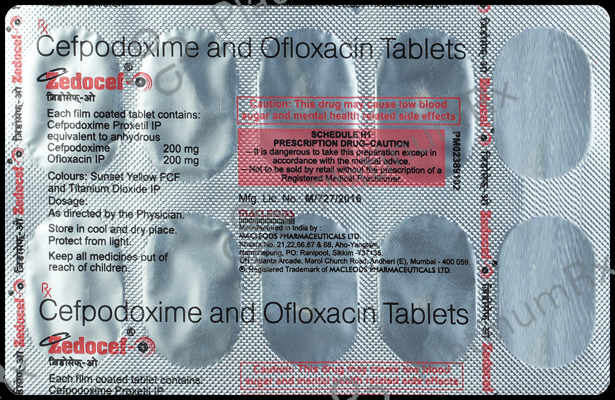 Zedocef O 200mg/200mg Tablet