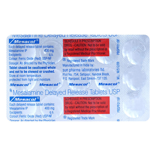 Mesacol 400mg Tablet 15s