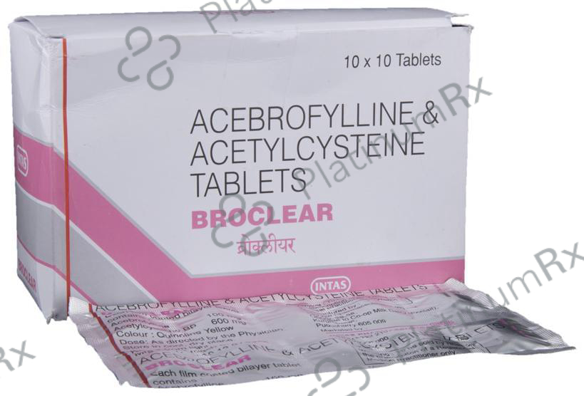 Broclear 100/600mg Tablet 10s