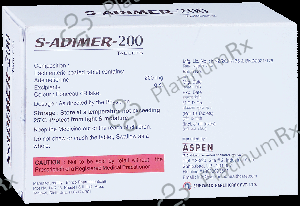 S-Adimer 200 Tablet