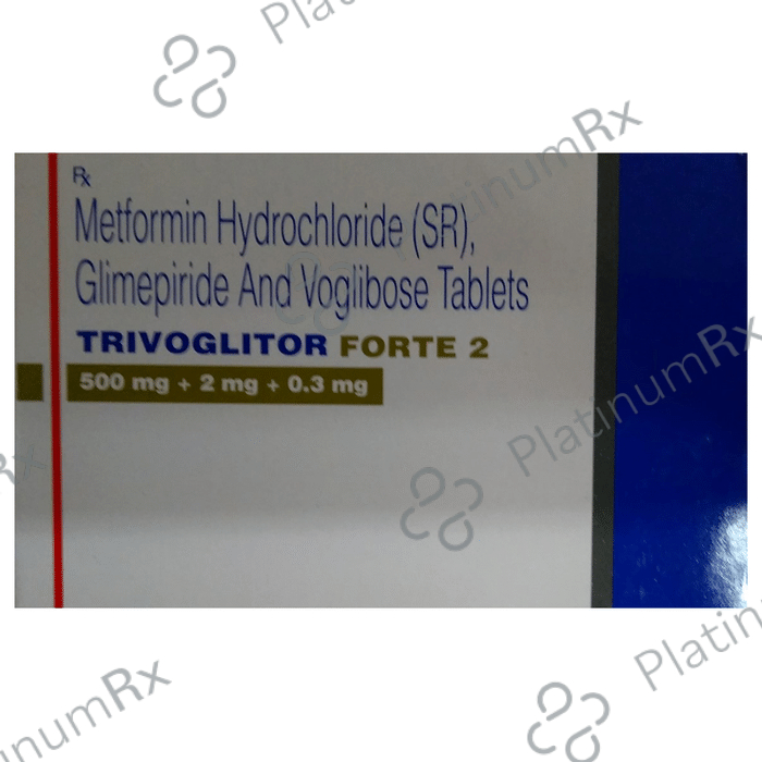 Trivoglitor Forte 2/500/0.3mg Tablet SR 10s