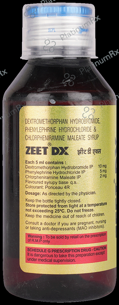 Zeet DX 2/10/5mg Syrup 100ml