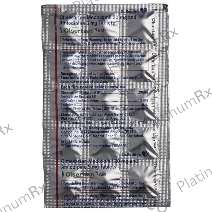 Olsertain AM 5/20mg Tablet 15s