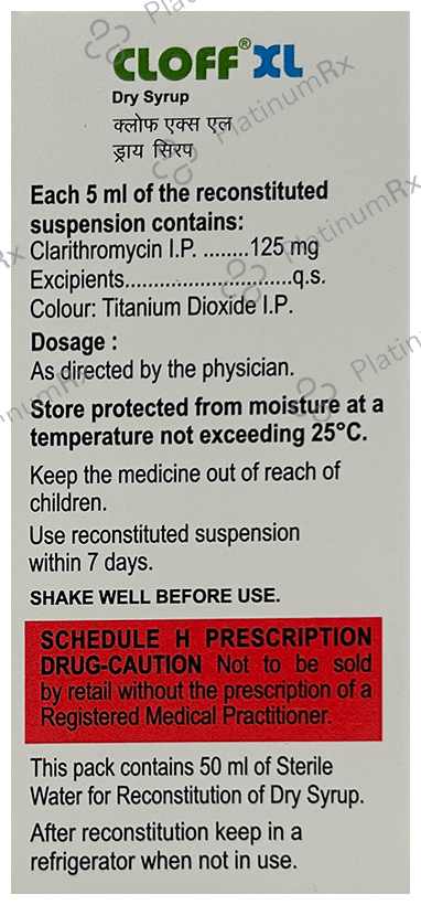 Cloff XL 125mg Dry Syrup 60ml