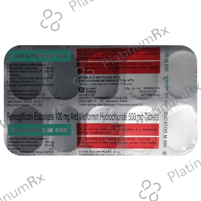 Zucator M 100/500mg Tablet 10s