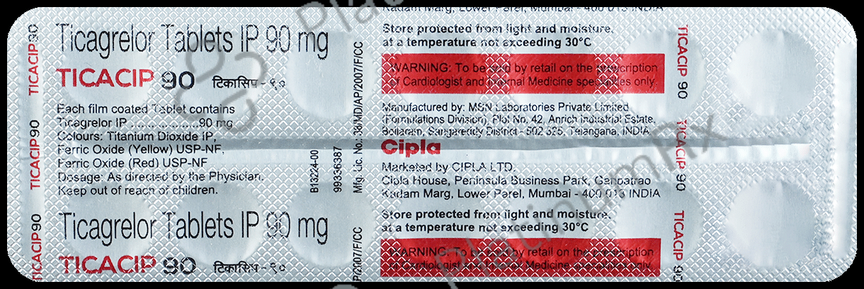 Ticacip 90mg Tablet 14s