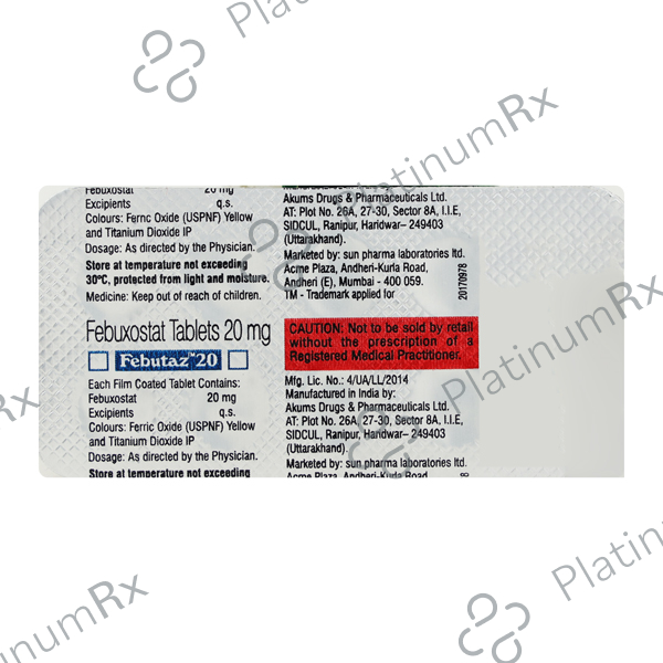 Febutaz 20mg Tablet 10s
