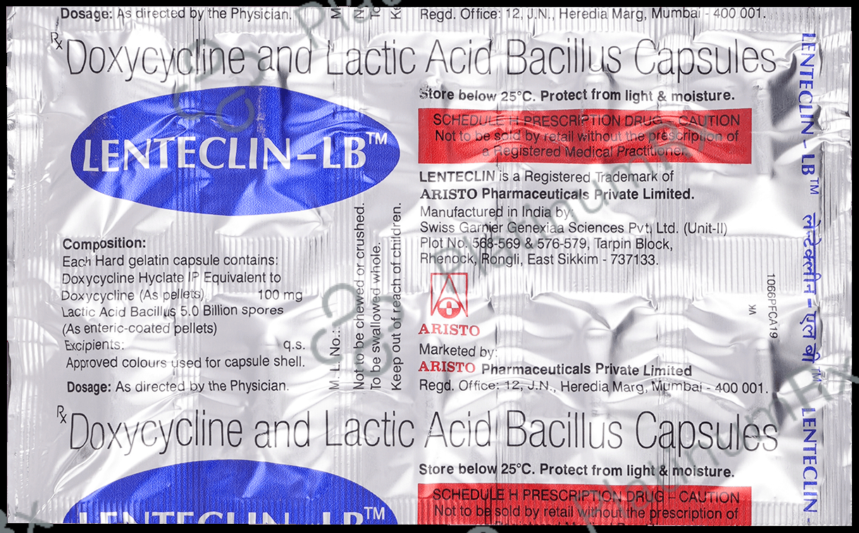 Lenteclin LB 100mg/5B Capsule 10s