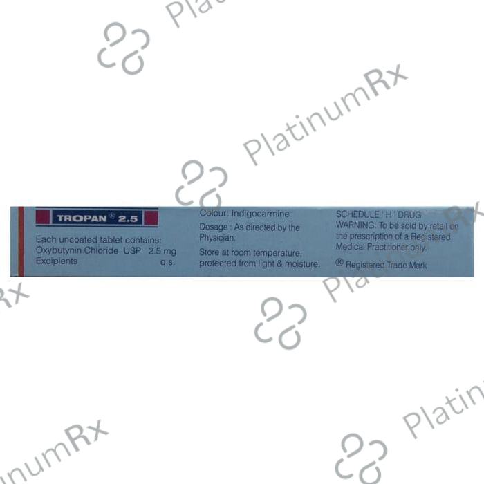 Tropan 2.5mg Tablet 10s