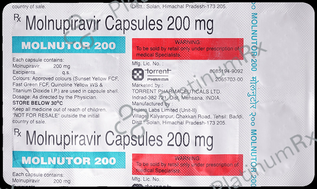 Molnutor 200mg Capsule