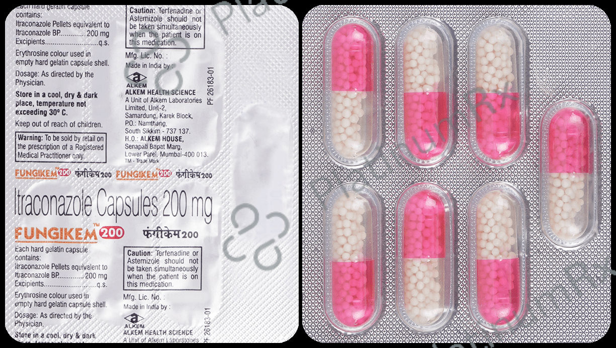 Fungikem 200mg Capsule 7s