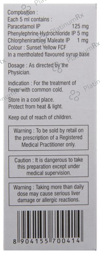 Maxtra P 1/125/5mg Syrup 60ml
