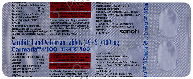 Carmada 49/51mg Tablet 10s