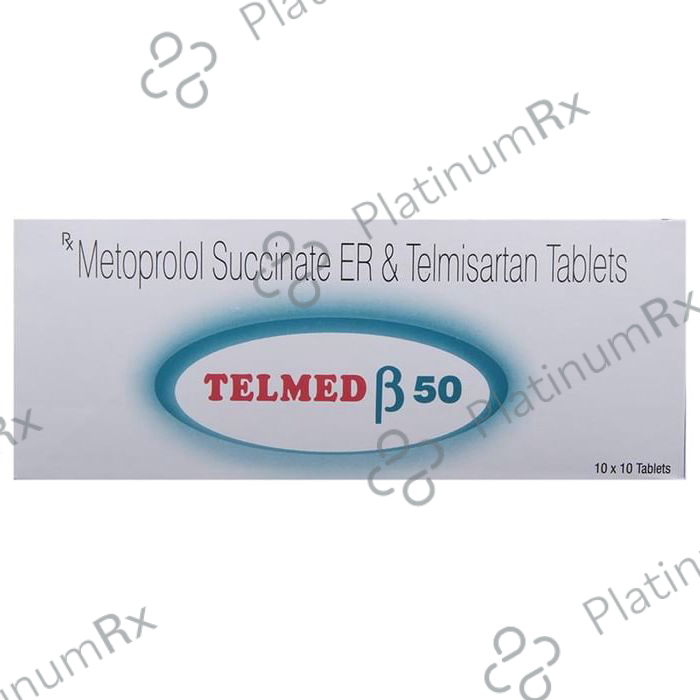 Telmed Beta 50mg Tablet 10s