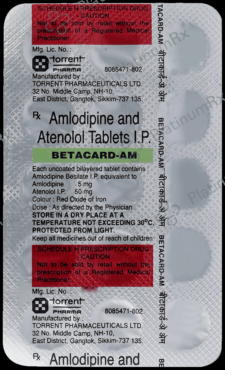 Betacard AM 5/50mg Tablet 15s
