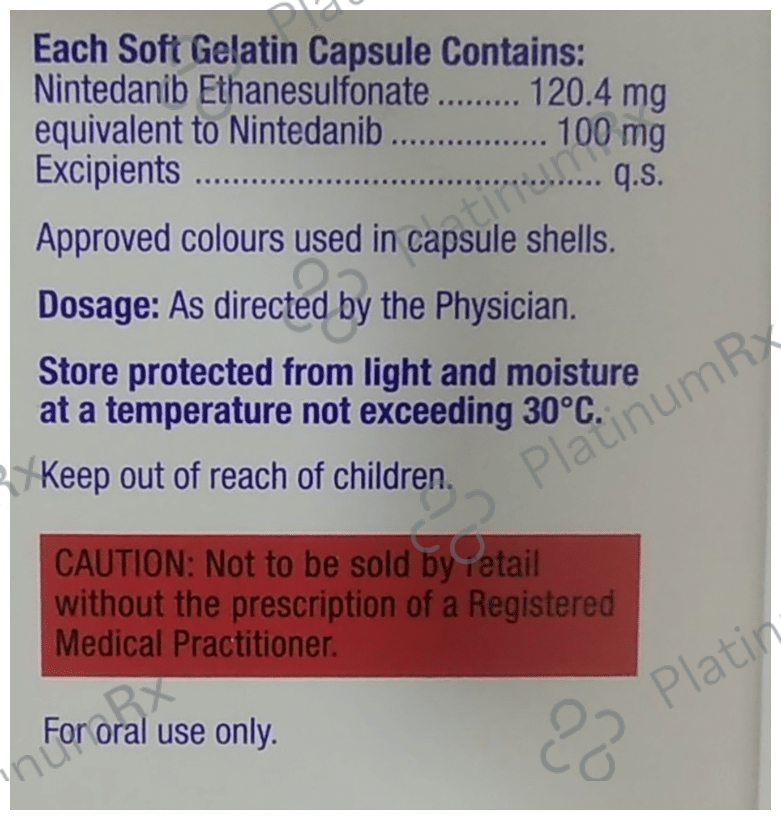 Nintib 100mg Soft Gelatin Capsule 10s