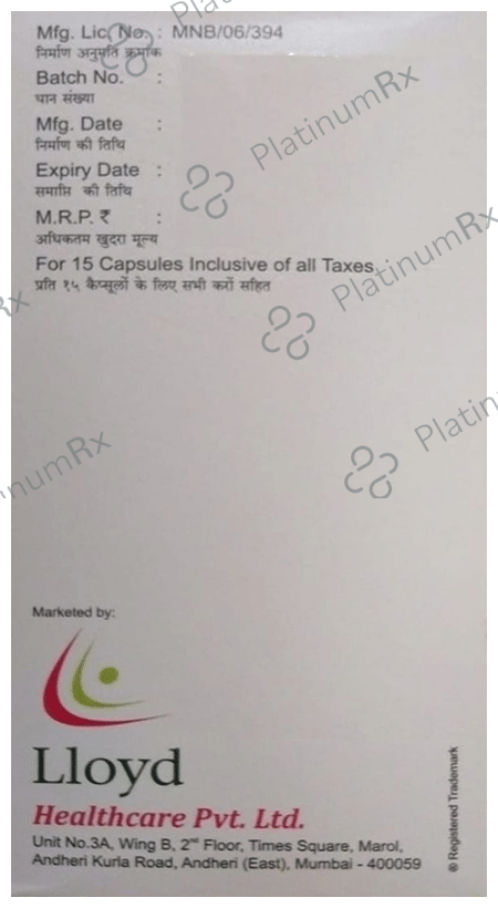 Rosloy ASP 20mg/150mg Capsule 15 Capsule