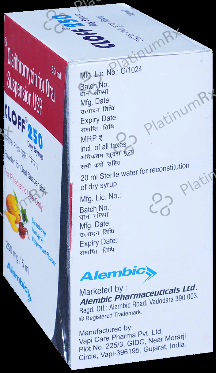 Cloff 250mg Dry Syrup 30ml