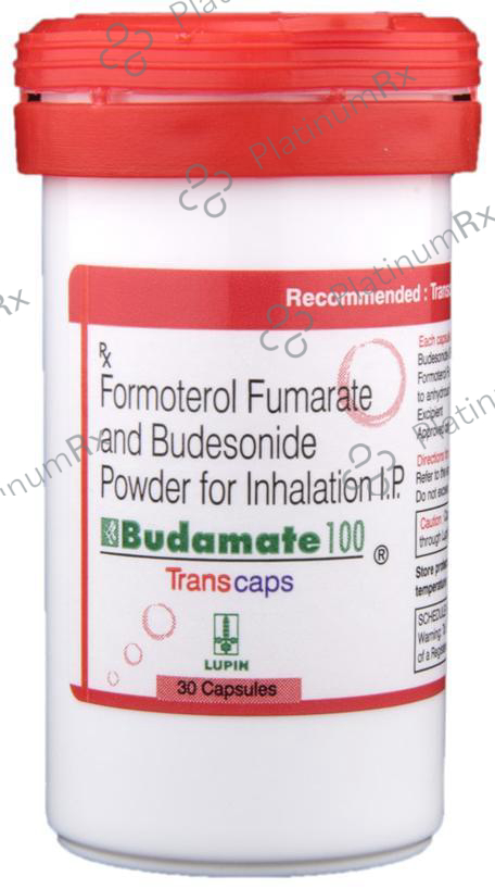 Budamate 100/6mcg Transcaps 30s