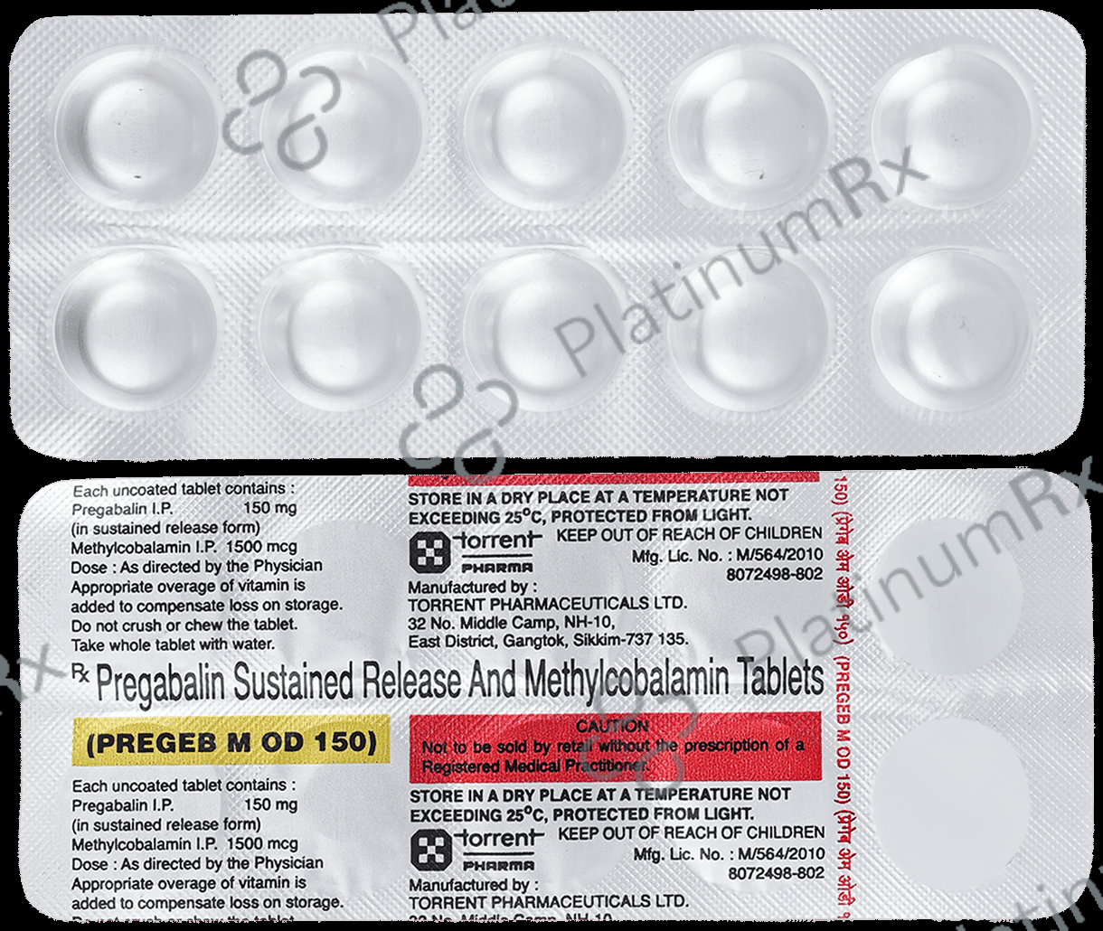 Pregeb M OD 1500mcg/150mg Tablet SR 10s