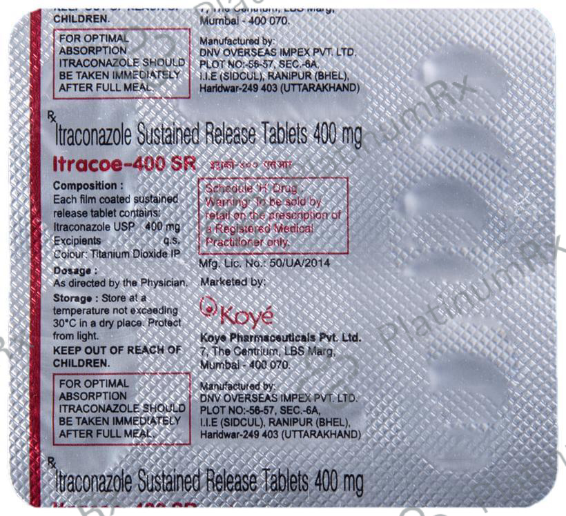 Itracoe 400 SR Tablet