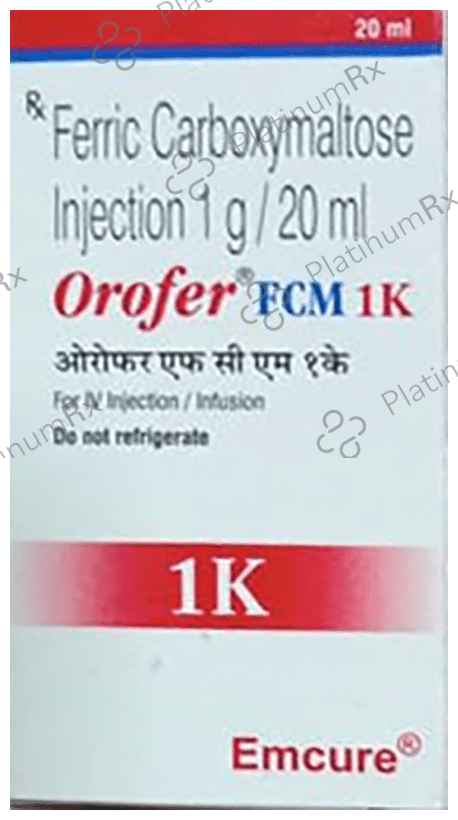 Orofer FCM 1K 50mg Injection 20ml