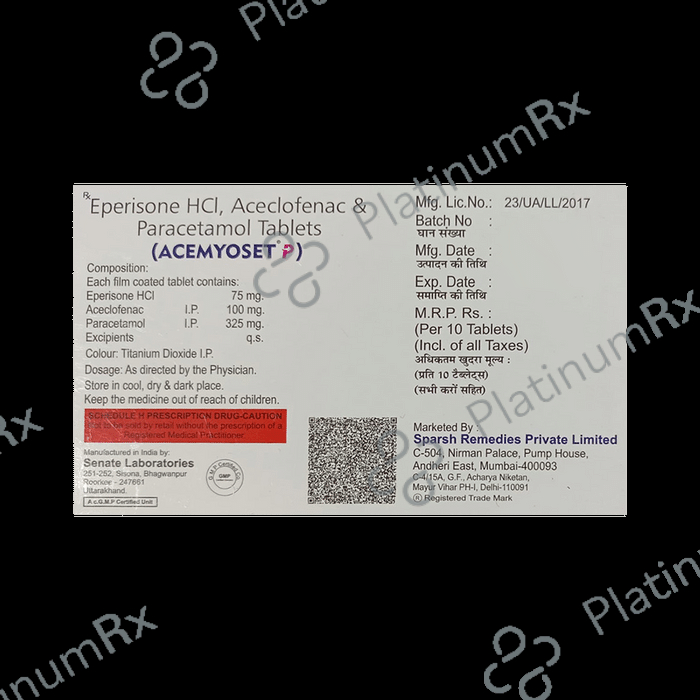 Acemyoset P Tablet