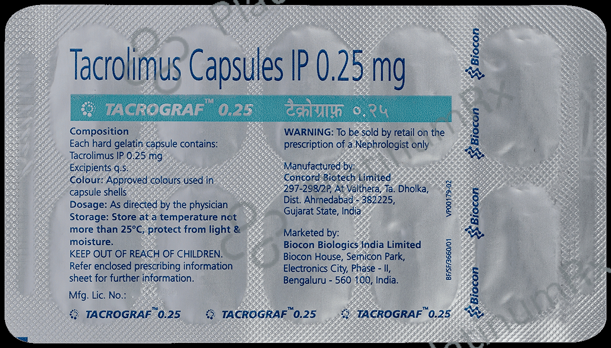Tacrograf 0.25 Capsule