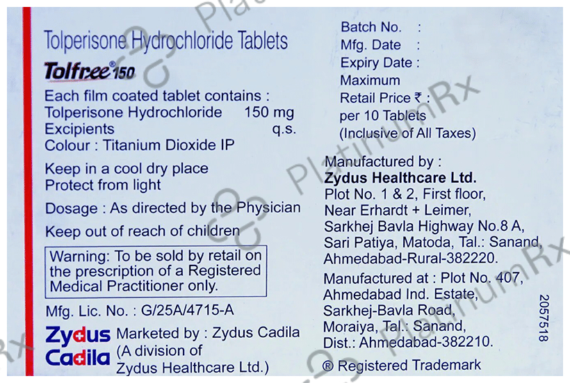 Tolfree 150 Tablet