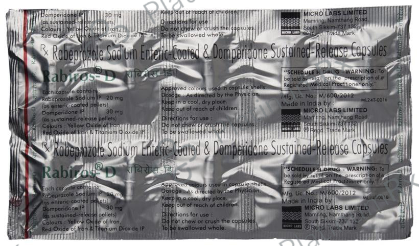 Rabiros D 30/30mg Capsule SR 10s
