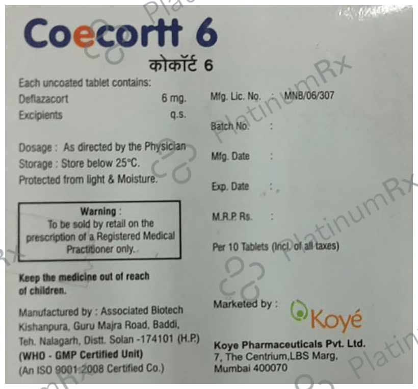 Coecortt 6 Tablet