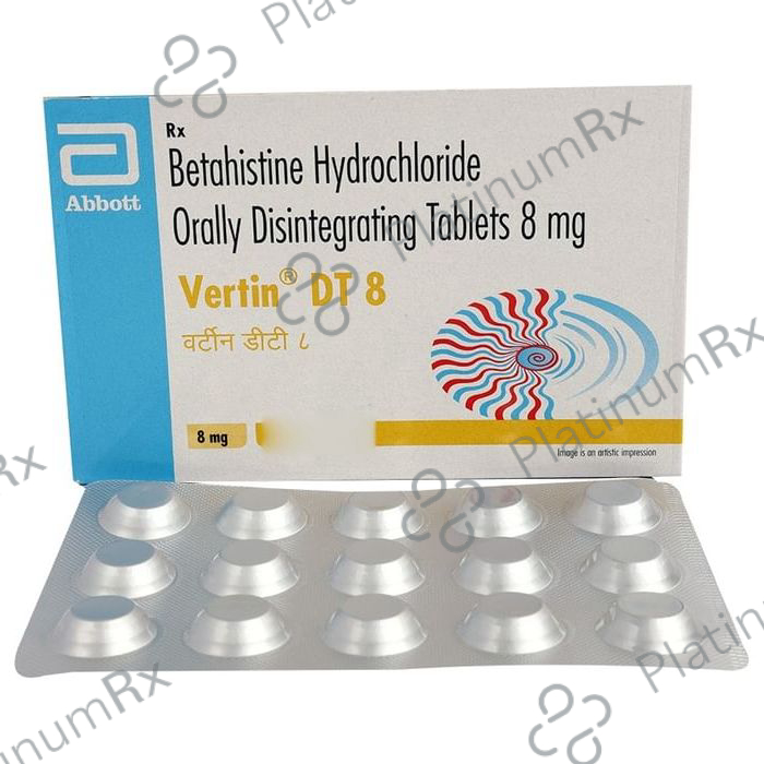 Vertin DT 8mg Tablet 15s