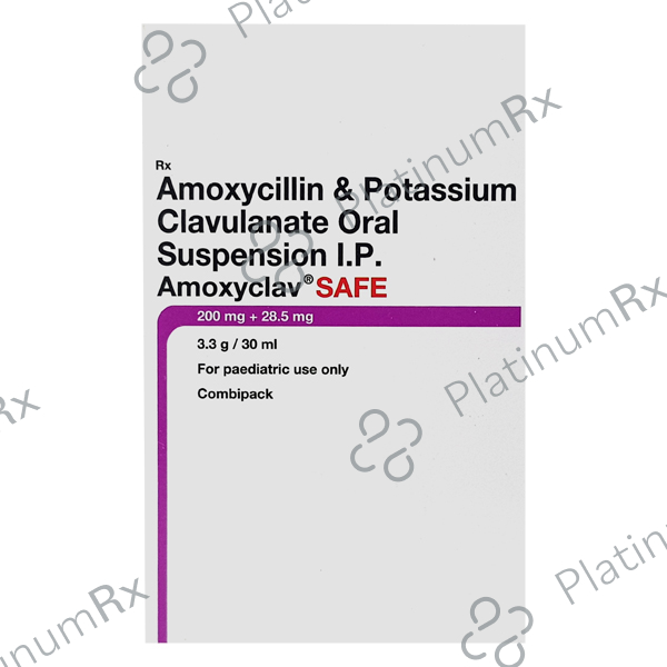 Amoxyclav Safe 200/28.5mg Suspension 30ml