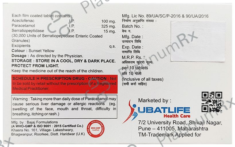 Ubadol-SP Tablet